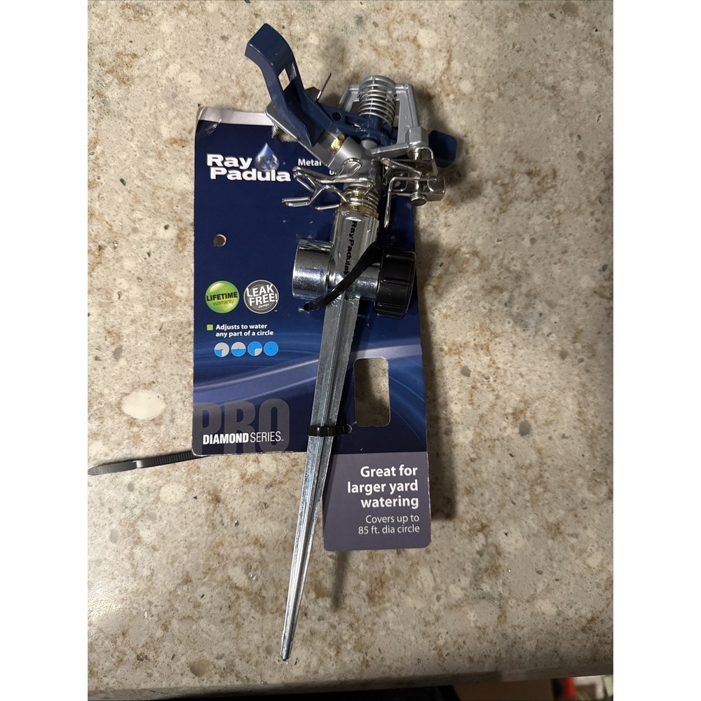 Ray‎ Padula diamond series metal pulsating sprinkler: NEW